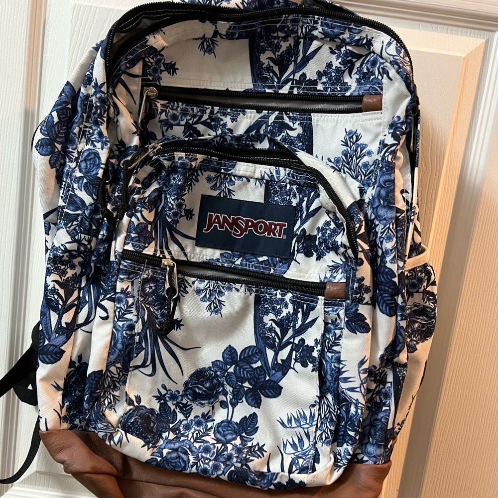 Jansport Blue Floral Backpack